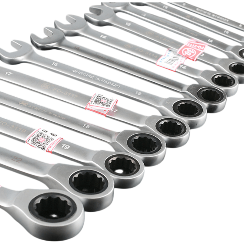 Fukuoka 釰 7PC Metric Ratcheting Combination Wrench Set - TrendLine & Co.