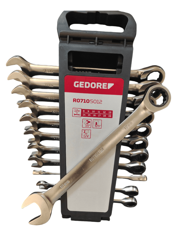 Gedore Red 12PC Combination Ratchet Spanner Set - TrendLine & Co.