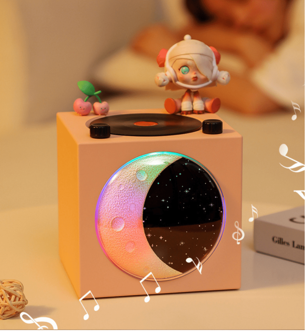 Half Moon Starry Sky Night Light Wireless Bluetooth Speaker - TrendLine & Co.