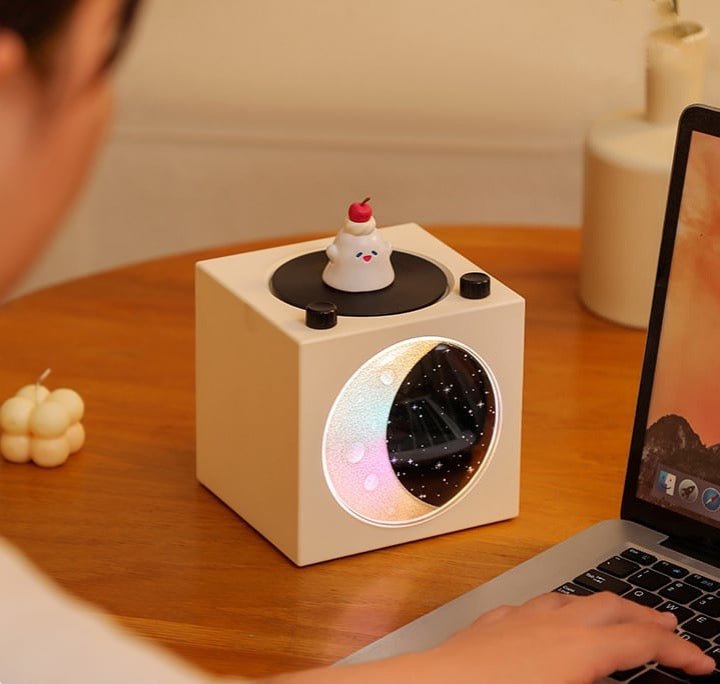 Half Moon Starry Sky Night Light Wireless Bluetooth Speaker - TrendLine & Co.