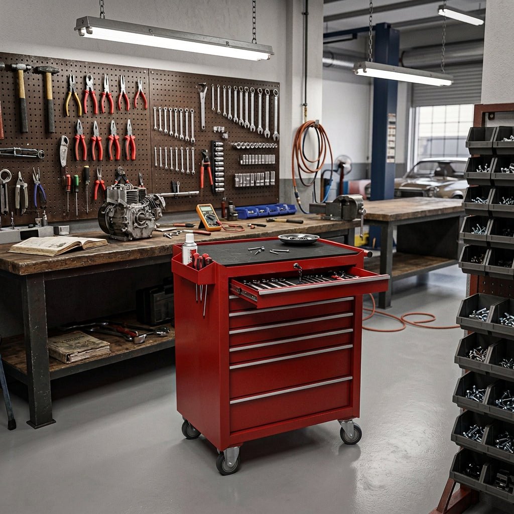 Heavy-Duty 7-Drawer Tool Trolley - TrendLine & Co.