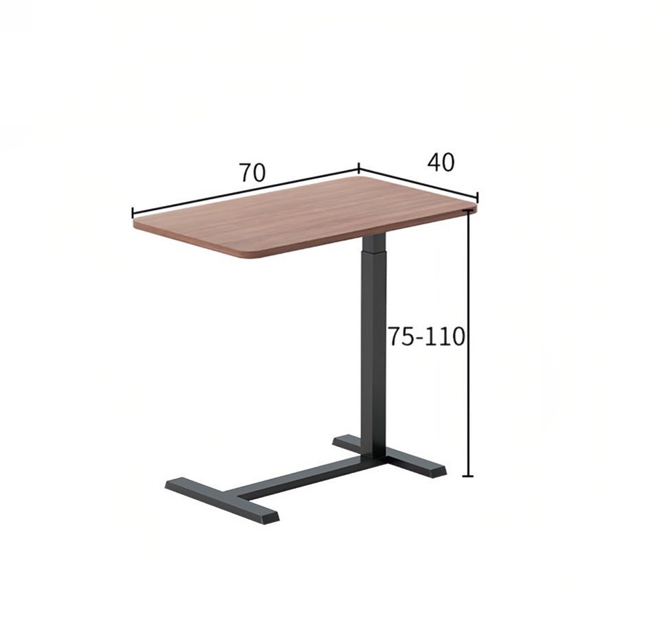 Height Adjustable Mobile Sofa & Bed Side Table 700x400x 15 mm Gas Spring Lifting - TrendLine & Co.
