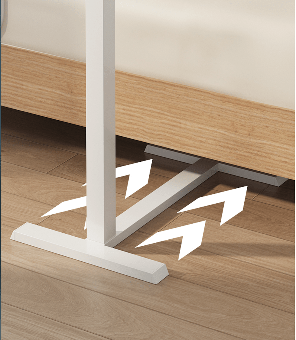 Height Adjustable Mobile Sofa & Bed Side Table 700x400x 15 mm Gas Spring Lifting - TrendLine & Co.
