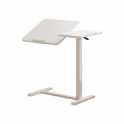 Height Adjustable Mobile Sofa & Bed Side Table dual 700x400x15 mm Gas Spring Lifting - TrendLine & Co.