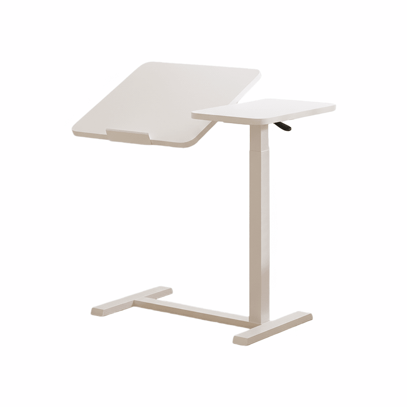 Height Adjustable Mobile Sofa & Bed Side Table dual 700x400x15 mm Gas Spring Lifting - TrendLine & Co.