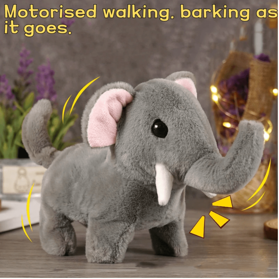 Interactive Electric Plush Elephant Toy - TrendLine & Co.