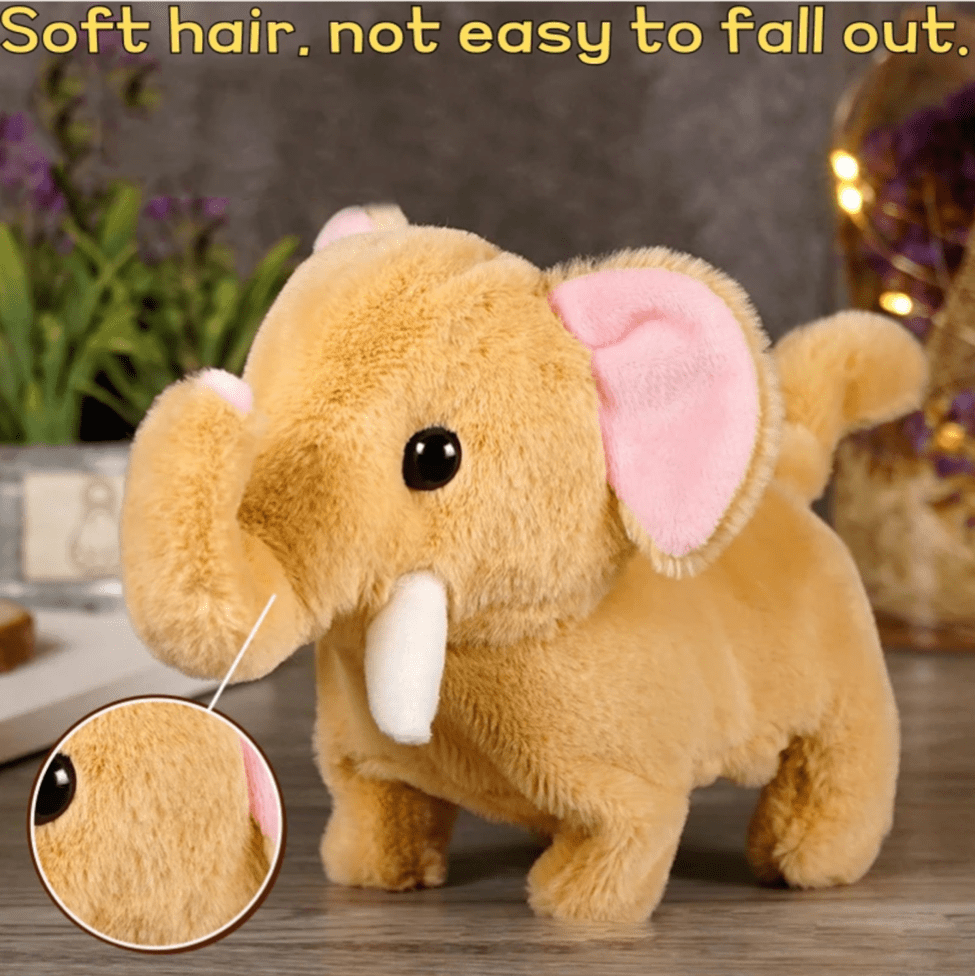 Interactive Electric Plush Elephant Toy - TrendLine & Co.