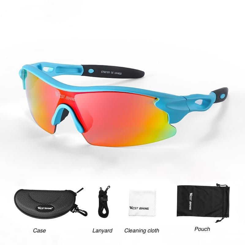Kids Cycling Glass Wing Sunglass Photochromic Black - TrendLine & Co.
