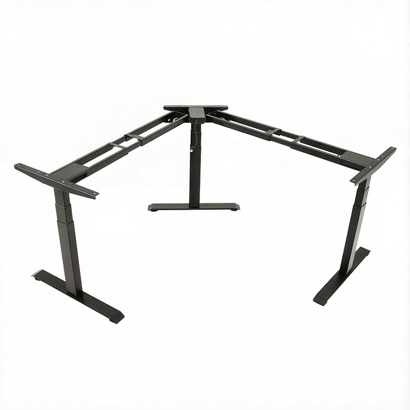 L-shaped Electric Standing Desk Frame With Built-in Type C - TrendLine & Co.