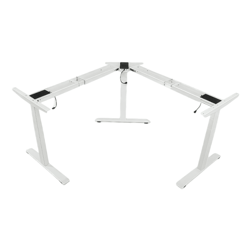 L-shaped Electric Standing Desk Frame With Built-in Type C - TrendLine & Co.
