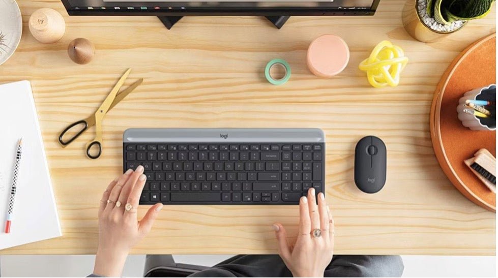 Logitech MK470 Slim Wireless Keyboard & Mouse Combo - Black - TrendLine & Co.