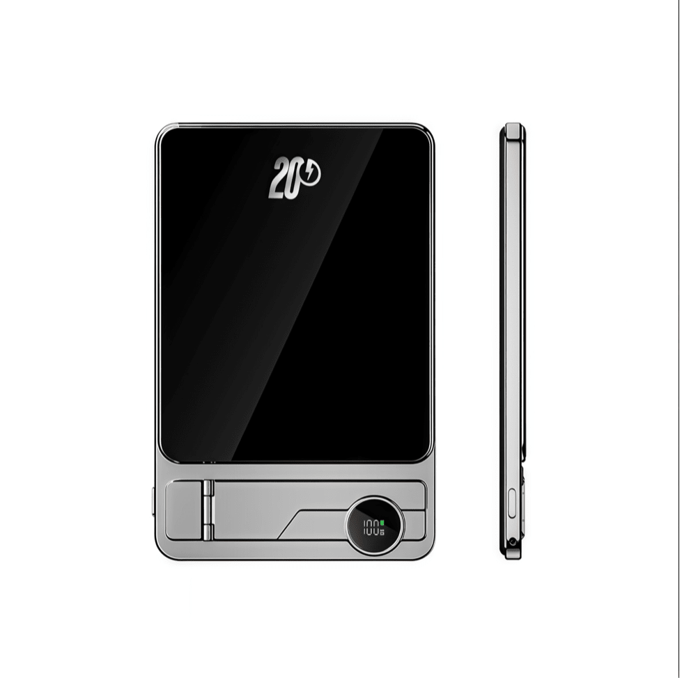 Magnetic Wireless Power Bank 10000mAh Grey - TrendLine & Co.