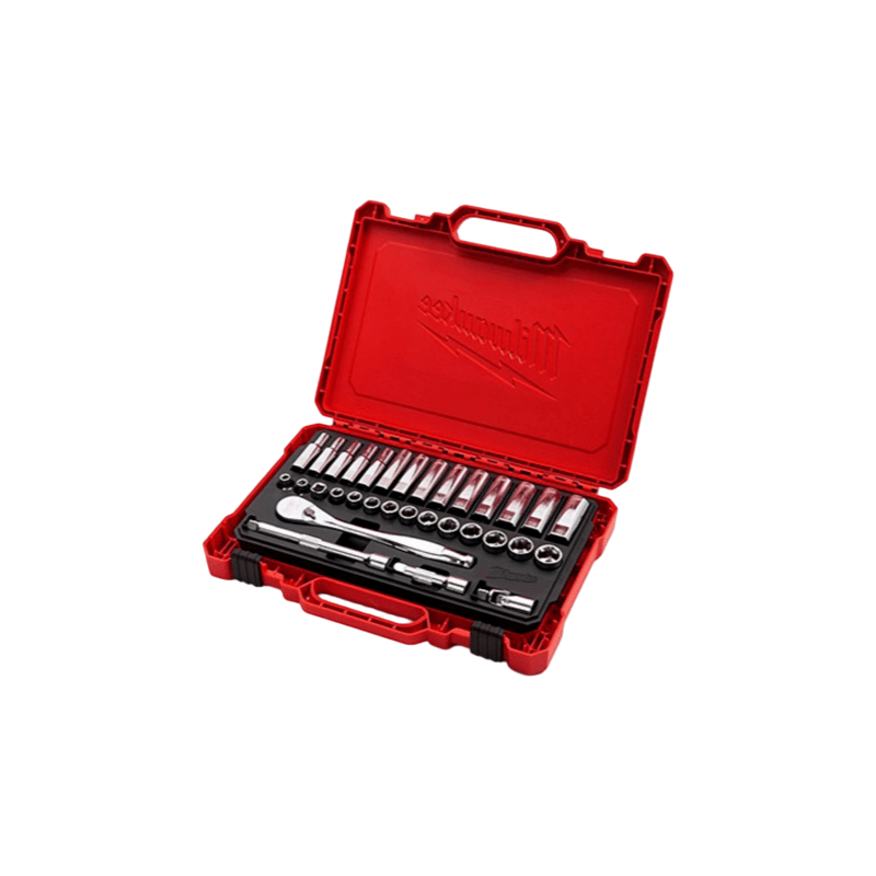 Milwaukee 3/8" Drive 32pc Metric Ratchet and Socket Set - TrendLine & Co.