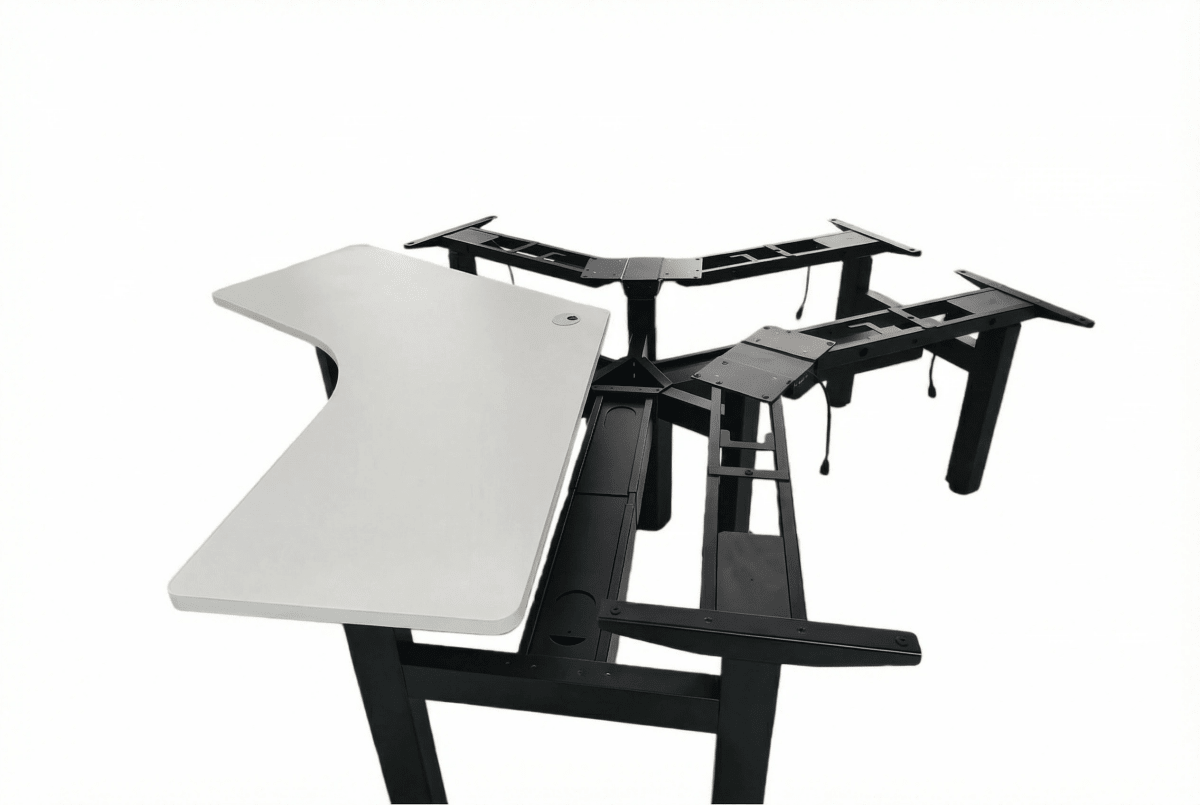 Multi-person Electric Height-adjustable Office Desk Workstation 25mm Thickness - TrendLine & Co.