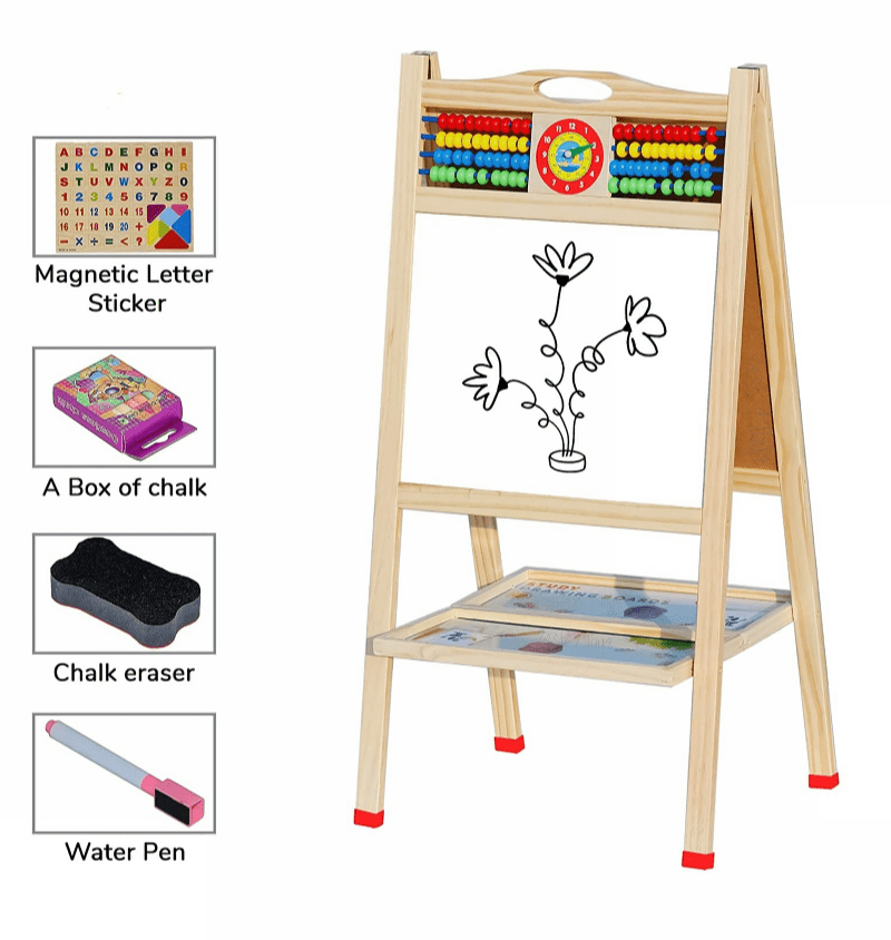 Multifunction Folding Wooden Drawing Board For Kids - TrendLine & Co.