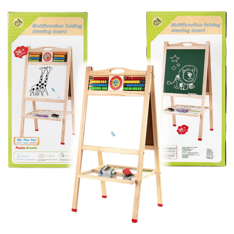 Multifunction Folding Wooden Drawing Board For Kids - TrendLine & Co.