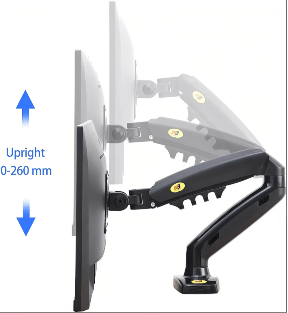 NB North Bayou F80 full-motion monitor desk mount for 17"-30" screens - TrendLine & Co.