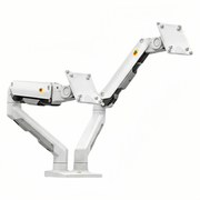 NB G55 Heavy Duty Dual Monitor Arm for 27-34” Screens, Monitor Mount Load Max 16 kg VESA 75/100 mm WHITE - TrendLine & Co.