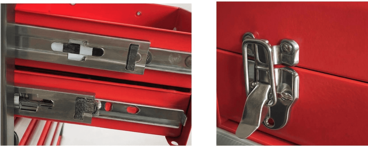 Portable three-layer drawer-style tool box