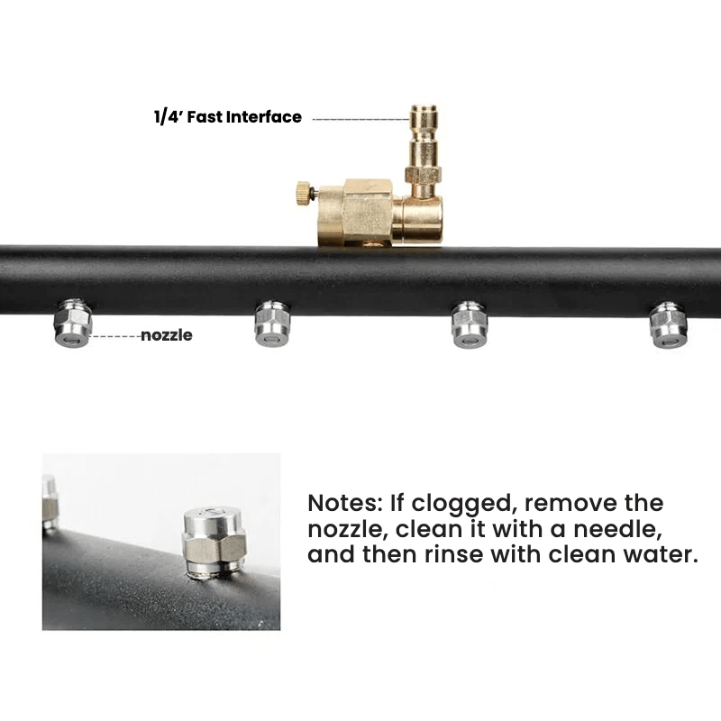 Pressure Washer Undercarriage Cleaner Water Broom Attachment 16" 4000psi - TrendLine & Co.