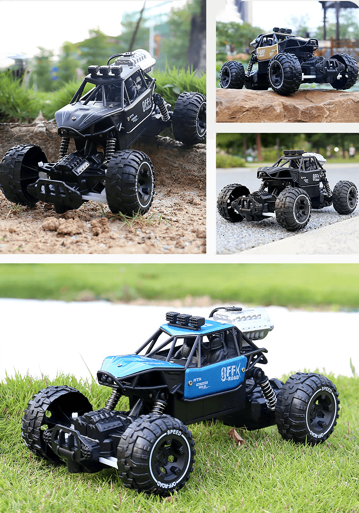 Rechargeable Four-wheel Drive (4WD) Remote Control Off-road Climbing Car - TrendLine & Co.
