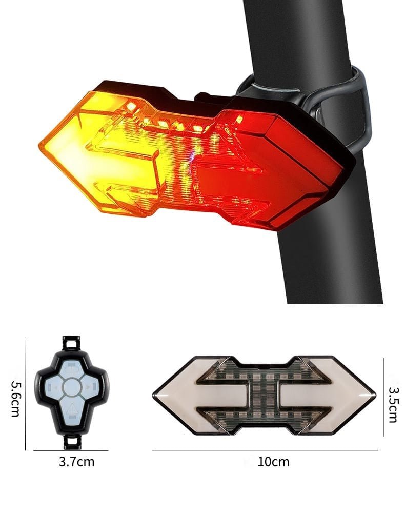 Remote Control Bicycle Tail Light With Turn Signals - TrendLine & Co.