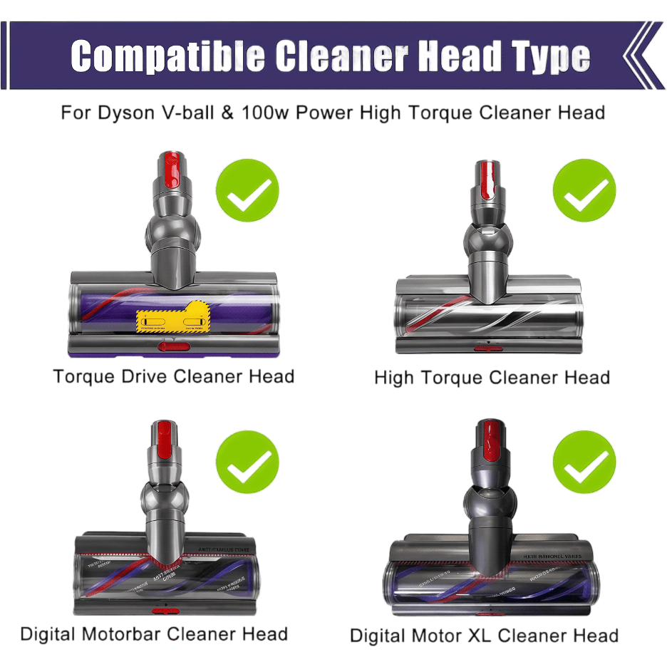 Replacement 100W High Torque Cleaner Head Connector & Ball wheels & Screws - TrendLine & Co.