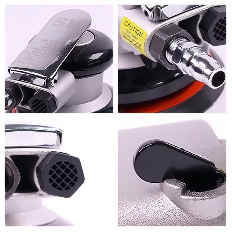 Rima Industrial-grade Pneumatic Random Orbital Sander 5" 125MM 6 HOLES - TrendLine & Co.