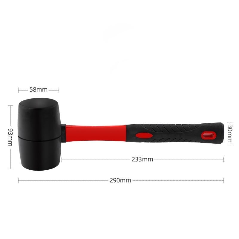 Rubber Mallet Rubber Hammer 16oz/450g - TrendLine & Co.