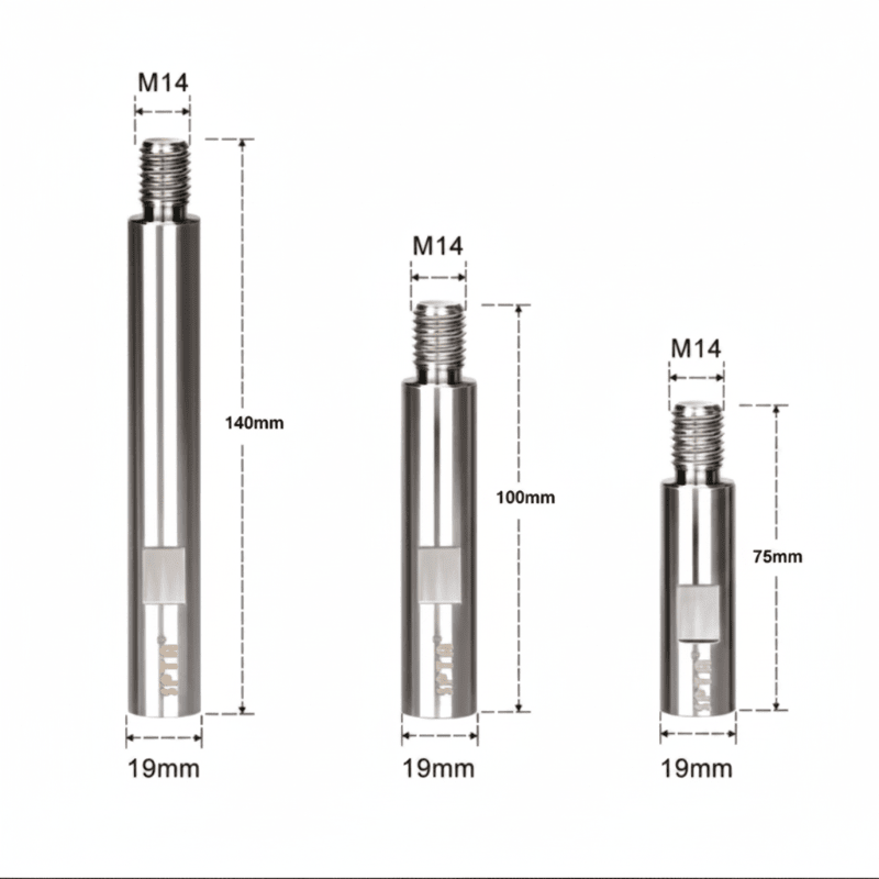 SPTA Metal Rotary Extension Shaft Set M14 Thread - TrendLine & Co.