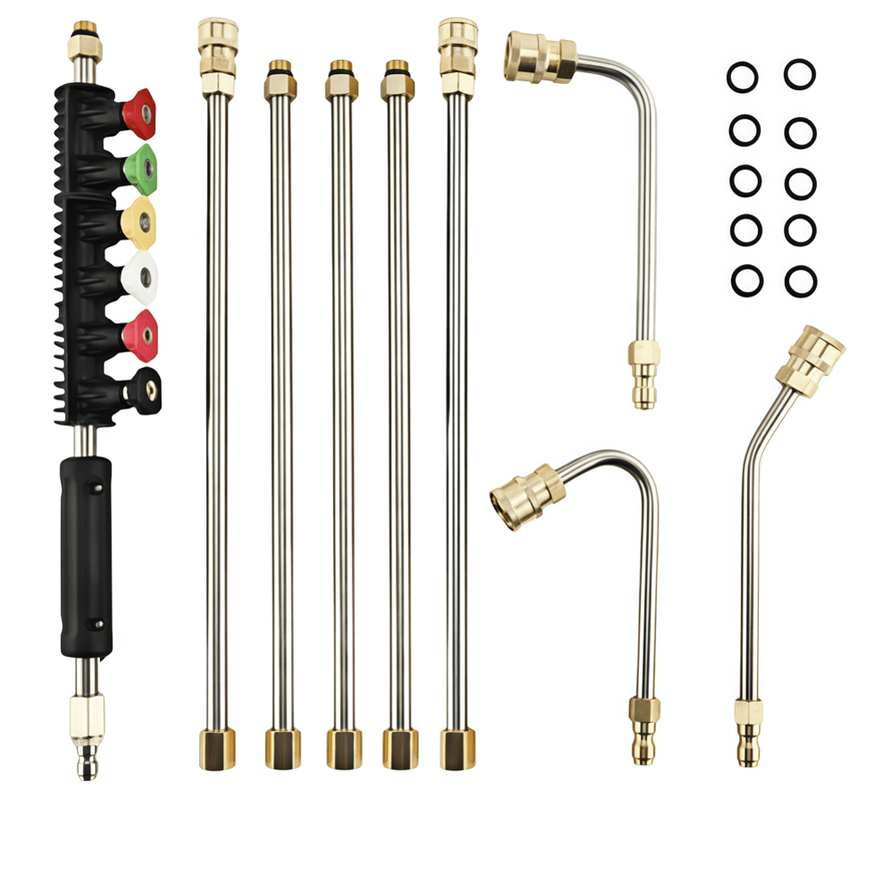Stainless Steel Pressure Washer Extension Wand Kit 9pc - TrendLine & Co.