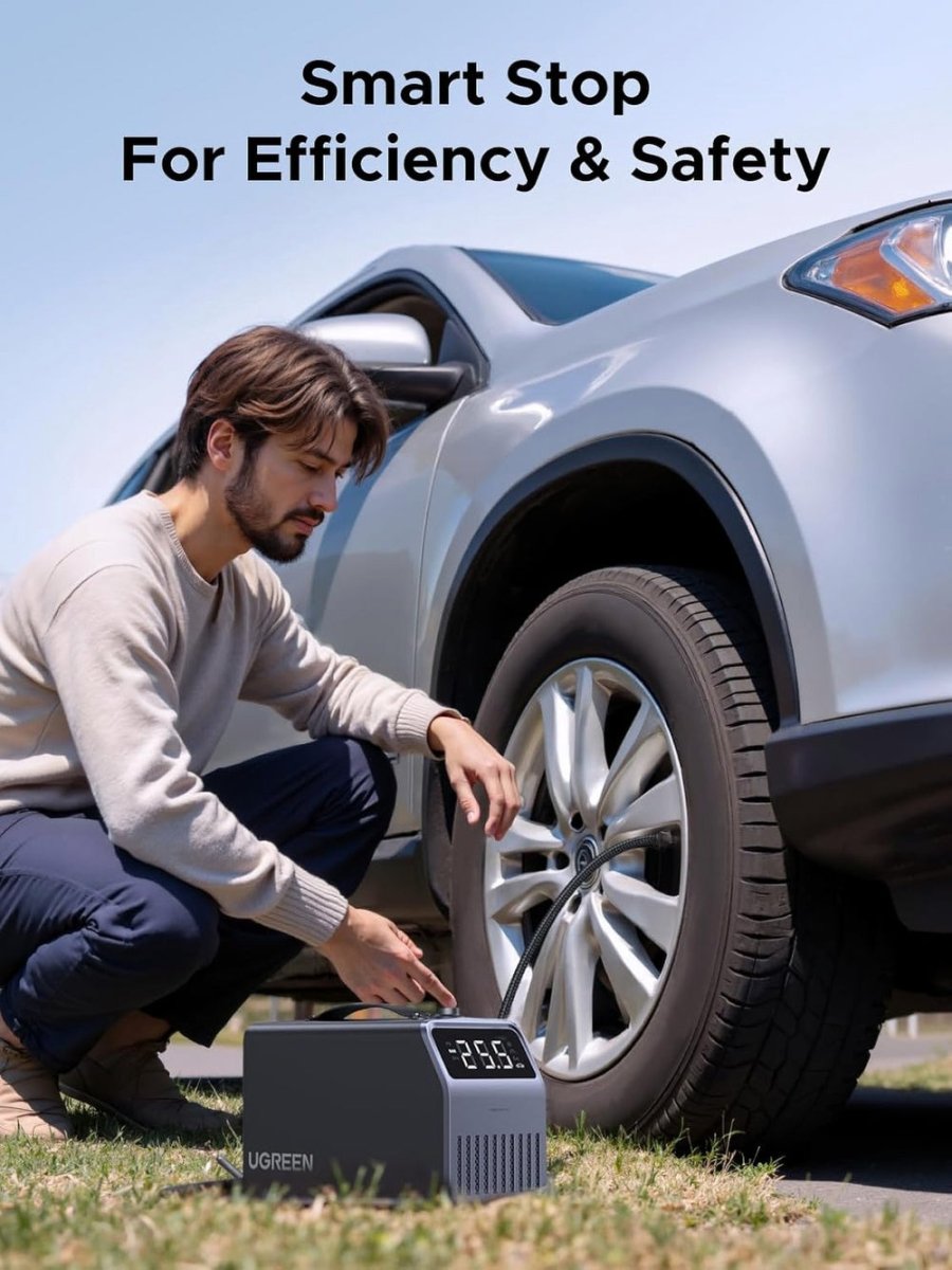 UGREEN 12V Portable Electric Tire Inflator 150PSI - TrendLine & Co.