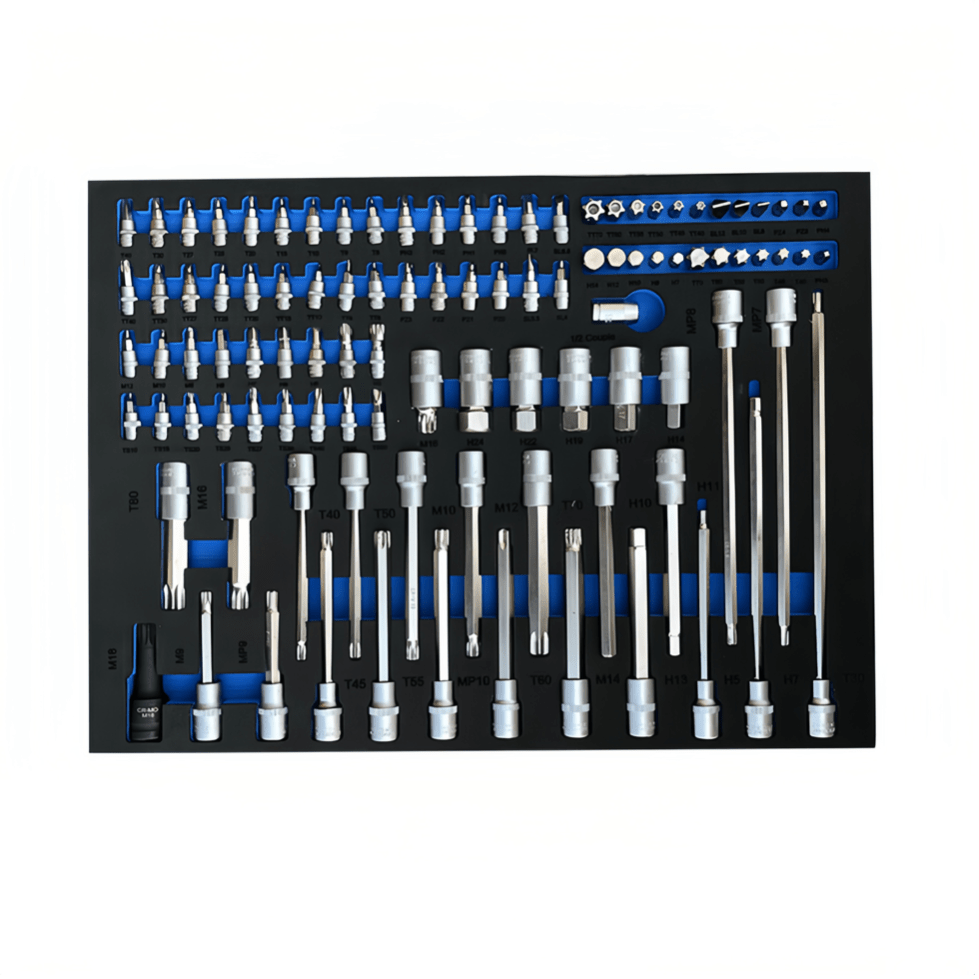 Ultimate Master Tool Set 245 Piece Metric and SAE EVA Foam Tool Set With 7 Drawers Tool Trolley - TrendLine & Co.