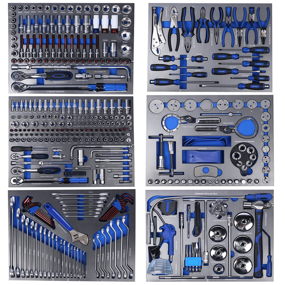 Ultimate Master Tool Set 424 Piece Metric and SAE EVA Foam Tool Set With 7 Drawers Tool Trolley - TrendLine & Co.